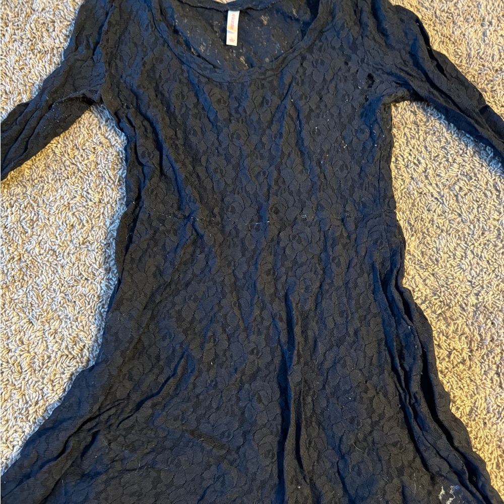 Elegant Black Lace Dress